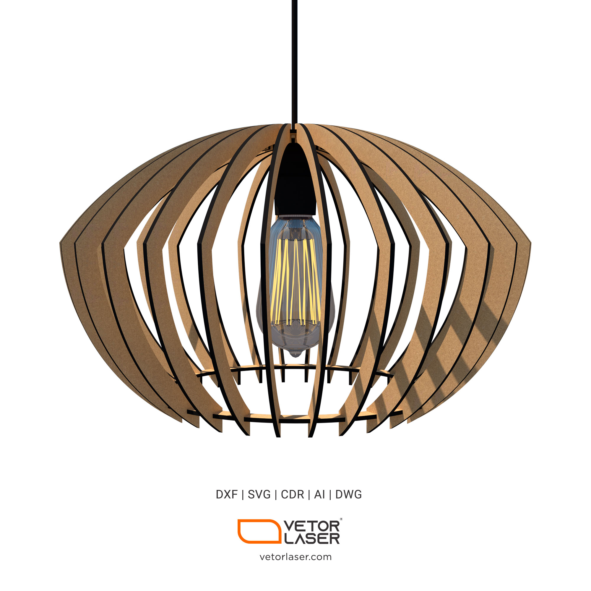 20 Wooden Lamp Design Digital File for Laser Cut and CNC 